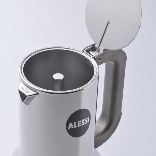 【ALESSI】9090 新版 不鏽鋼摩卡壺 咖啡壺 6人份 義大利製(平輸品)
