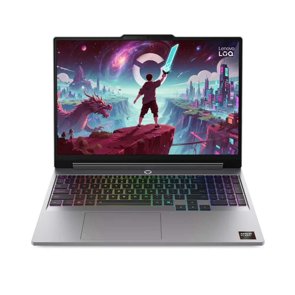 【Lenovo】無線滑鼠組★15.3吋Ryzen 7獨顯RTX5050電競筆電(LOQ/R7-250/16GB/512GB/W11)