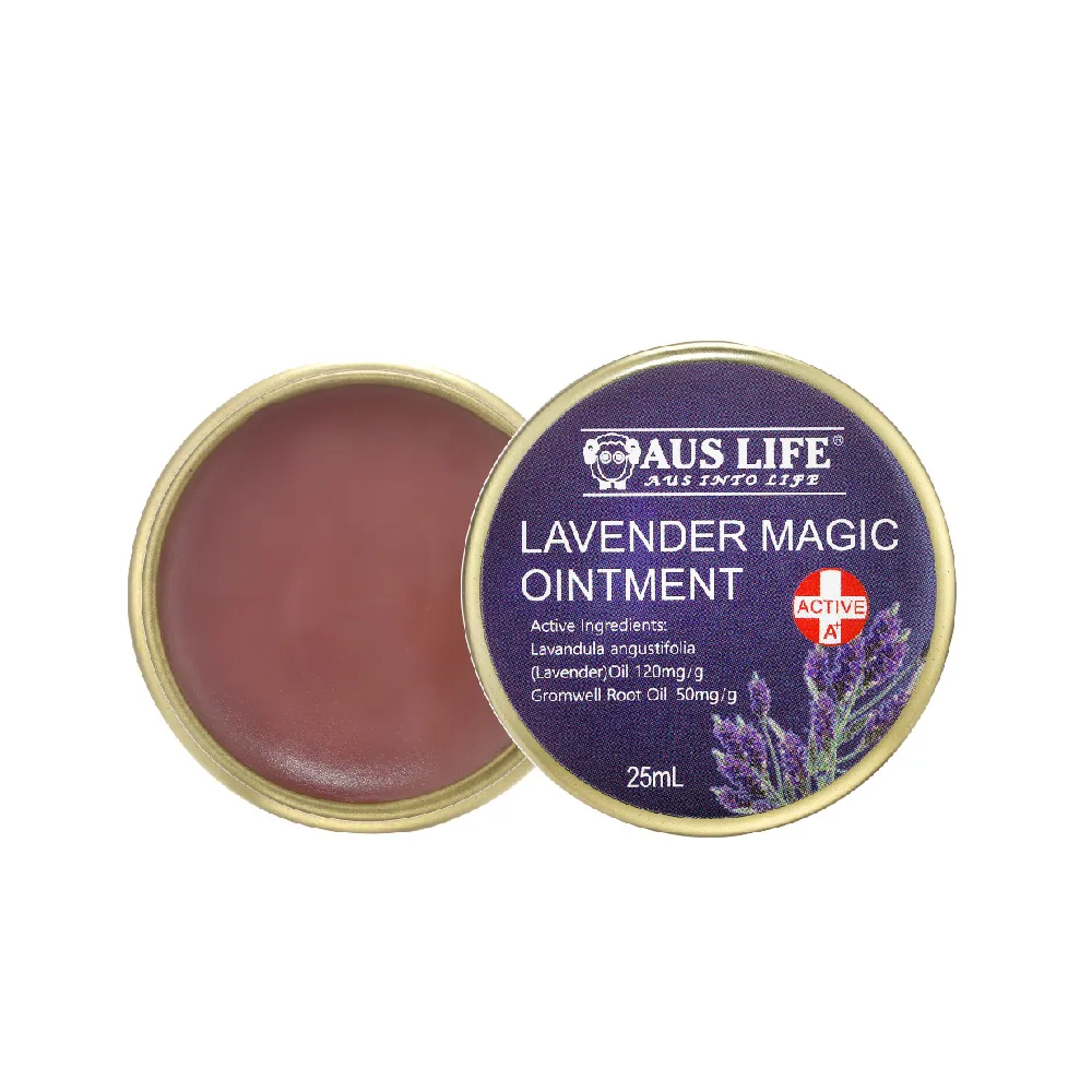 【AUS LIFE 澳思萊】薰衣紫草舒緩膏25mlX4入組(隨身必備不可或缺的薰衣紫草舒緩膏)