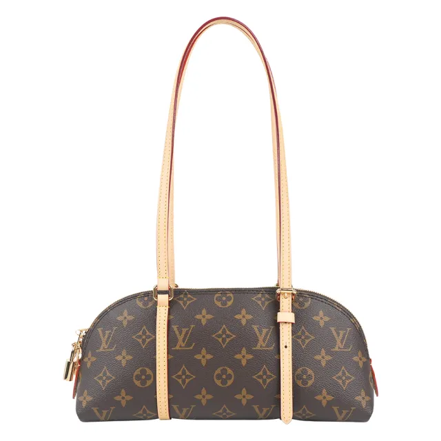 【Louis Vuitton 路易威登】Squire Monogram 棕色長型法棍包/貝殼包(M28953)