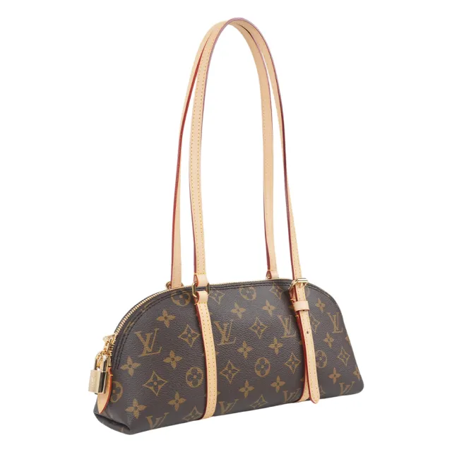 【Louis Vuitton 路易威登】Squire Monogram 棕色長型法棍包/貝殼包(M28953)