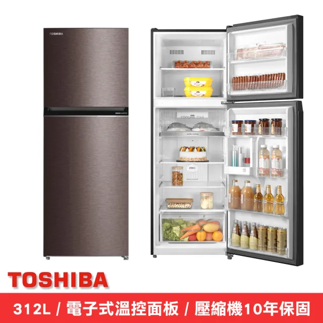 【TOSHIBA 東芝】312L一級能效雙門變頻冰箱_GR-RT416WE-PMT(37)