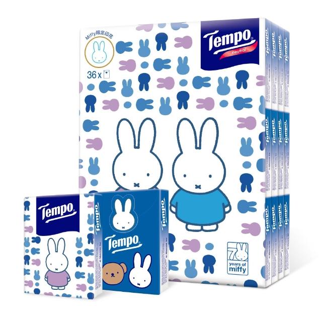 【TEMPO】Miffy 限定版迷你裝紙手巾天然無香(7抽x36包/組)