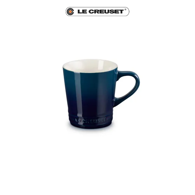 【Le Creuset】瓷器V馬克杯-330ml(極光午夜藍/肉豆蔻 2色選1)