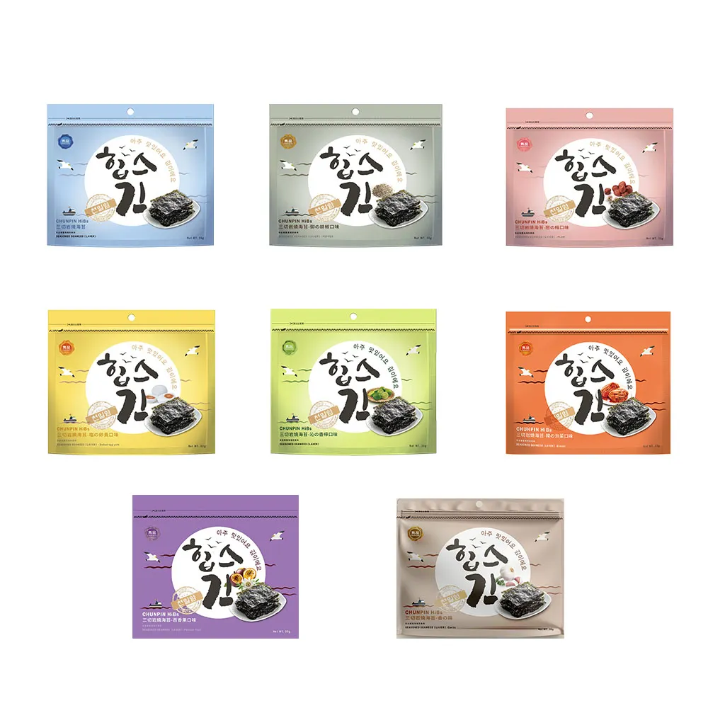 【CHUN PIN 雋品】HiBs 三切岩燒海苔X16入(30g/入;原味/梅子/檸檬/泡菜/百香果/香蒜)