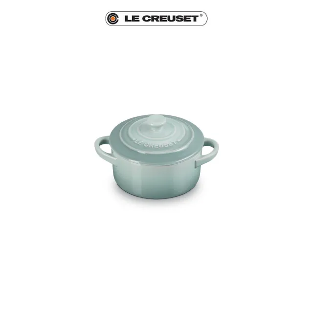 【Le Creuset】瓷器迷你圓烤盅(海洋之花)