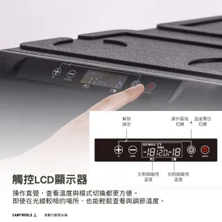 【KZM】車載行動電冰箱 55L 行動冰箱 車用冰箱 露營冰箱 雙重冷卻 獨立收納區域 逐露天下