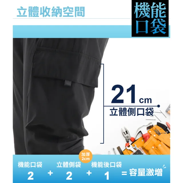 【JU SHOP】買一送一！快乾涼感彈力工裝褲/運動長褲(工作褲/下著/男長褲/速乾/涼感長褲)