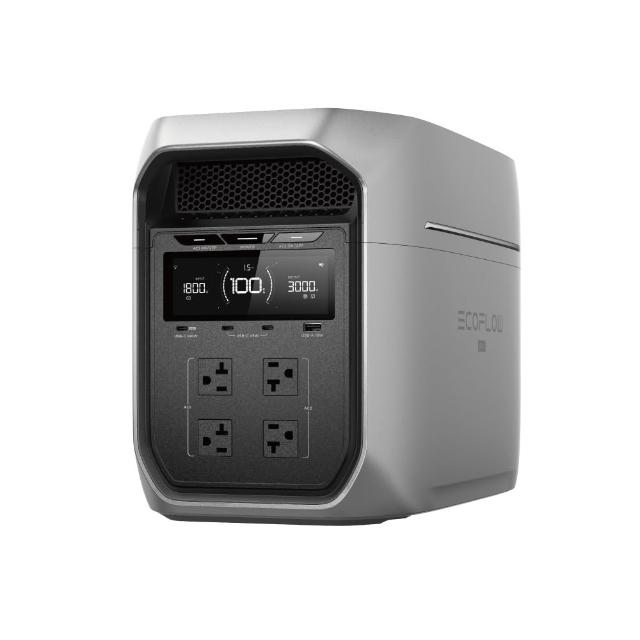 【ECOFLOW】DELTA 3 Max Plus 3000W戶外儲電設備 加贈收納包 (儲能電源 防颱必備 停電神器)