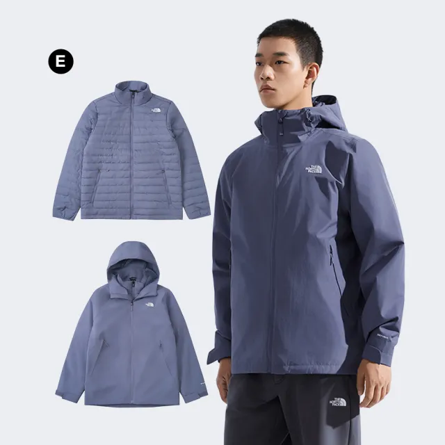 【The North Face】男款DryVent防水透氣三合一外套 (多款任選)