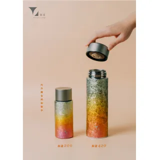 【Titanium 鈦造】鈦造420保溫瓶 晶鈦暈彩系列 420ml (鈦保溫瓶 鈦保溫杯 運動水壺 保溫瓶 環保杯)