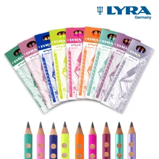 【LYRA】三角洞洞鉛筆-粗/細(德國製 三角鉛筆 大三角鉛筆 洞洞筆 三角筆 粗三角鉛筆)