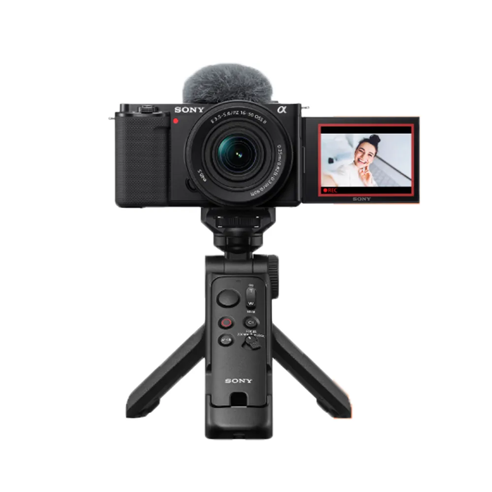 【SONY 索尼】ZV-E10K Vlog相機 GP-VPT3手持握把組--公司貨 保固18+6個月
