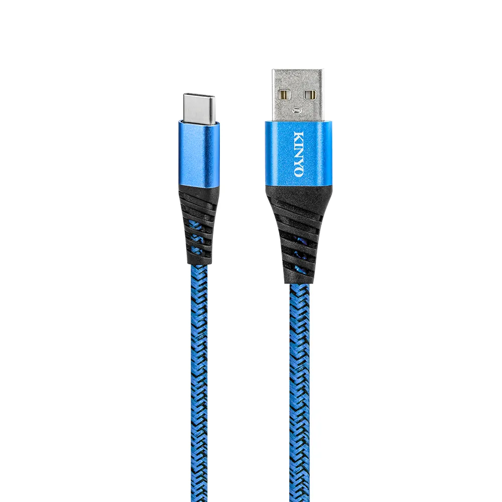 【KINYO】Type-C SR強化USB充電傳輸線 1M(USB-C18)