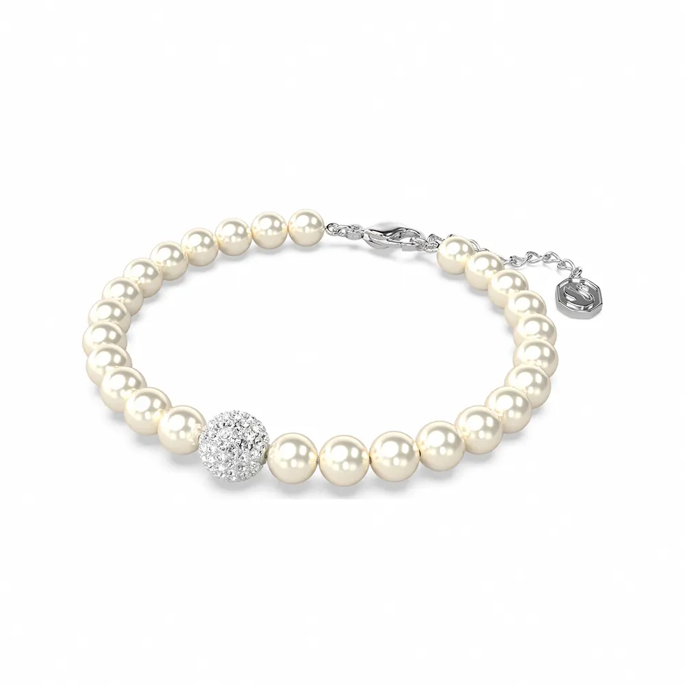 【SWAROVSKI 施華洛世奇】官方直營 Remix Collection Strand 鍍白金色 | 5669529