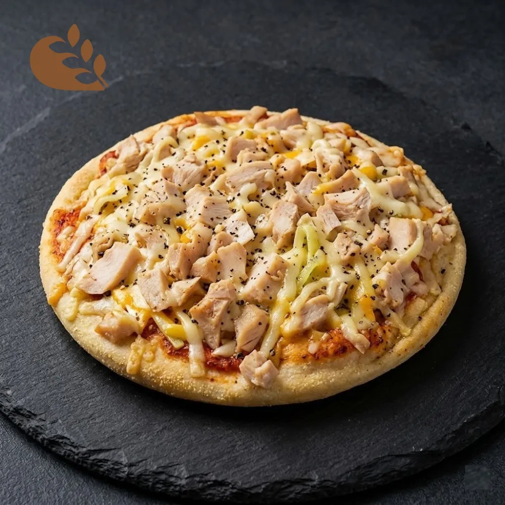 【BAKER 胖大師】5片入 6吋薄皮披薩比薩pizza-黑胡椒燻雞口味