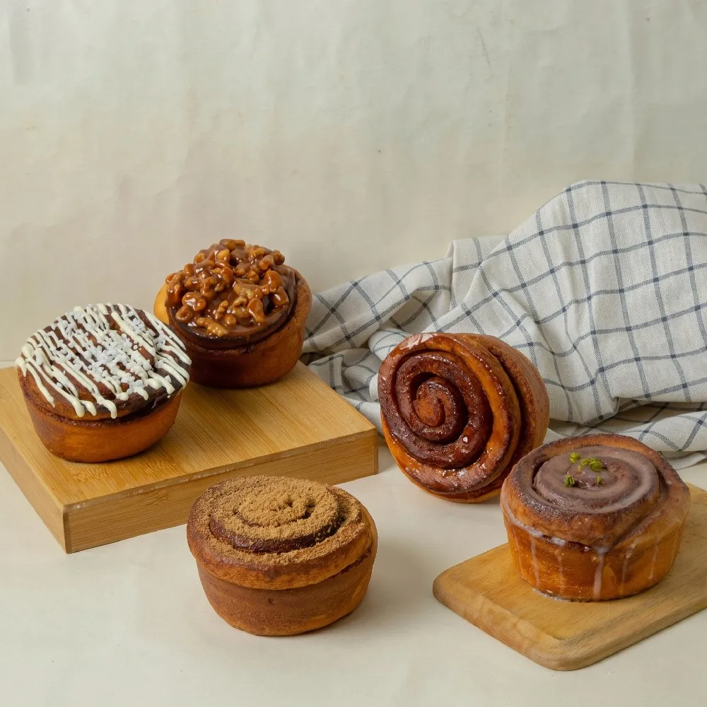 【BAKER 胖大師】肉桂捲10入-多口味任選(原味/黑糖/白巧克力/檸檬糖霜/焦糖核桃)