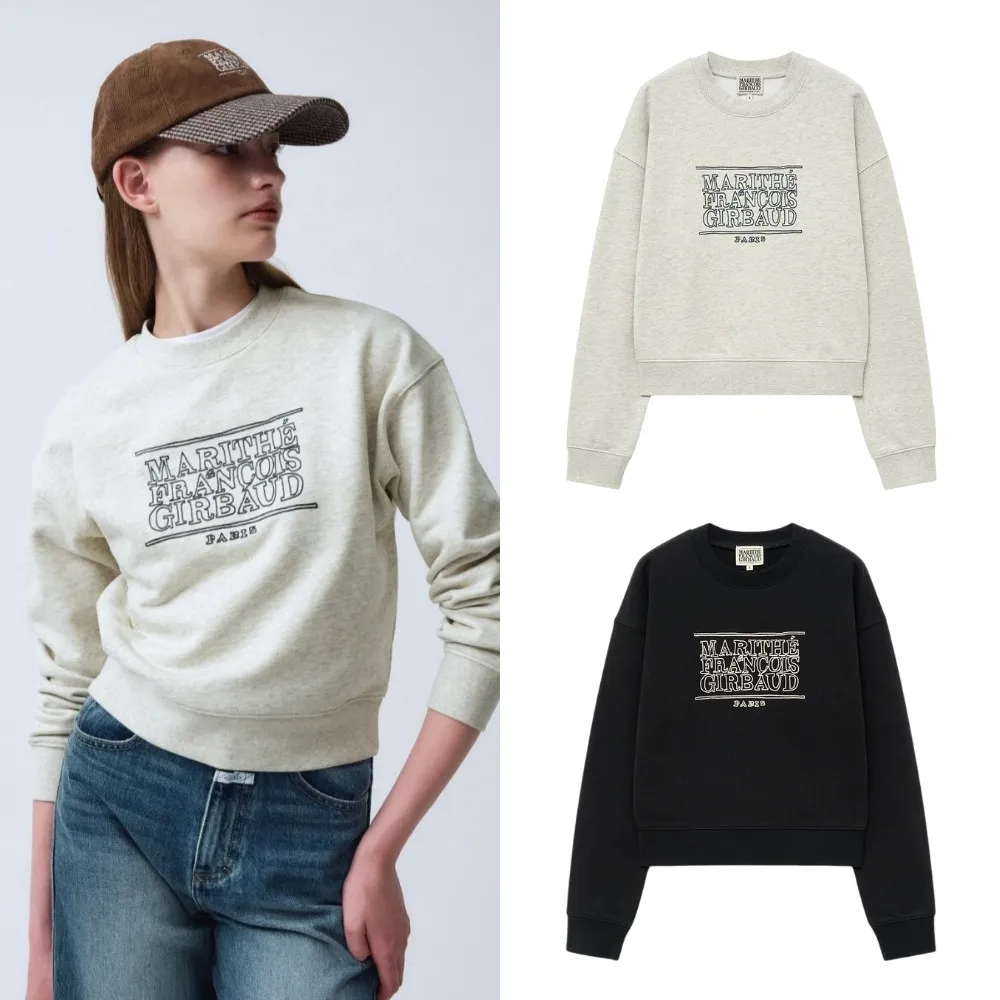 【MARITHE FRANCOIS GIRBAUD】官方旗艦 女版 塗鴉經典LOGO短版大學TEE MFG(多款任選)