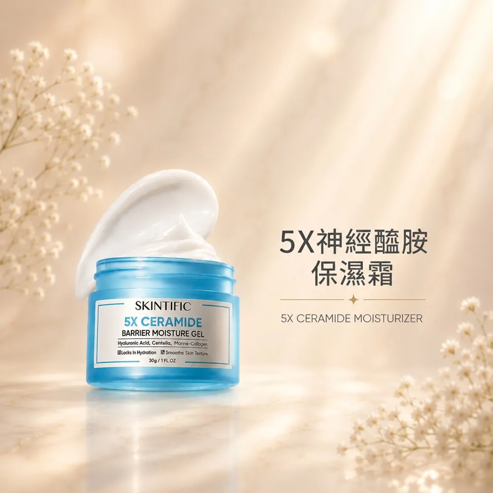 【SKINTIFIC】5X神經醯胺保濕霜30g
