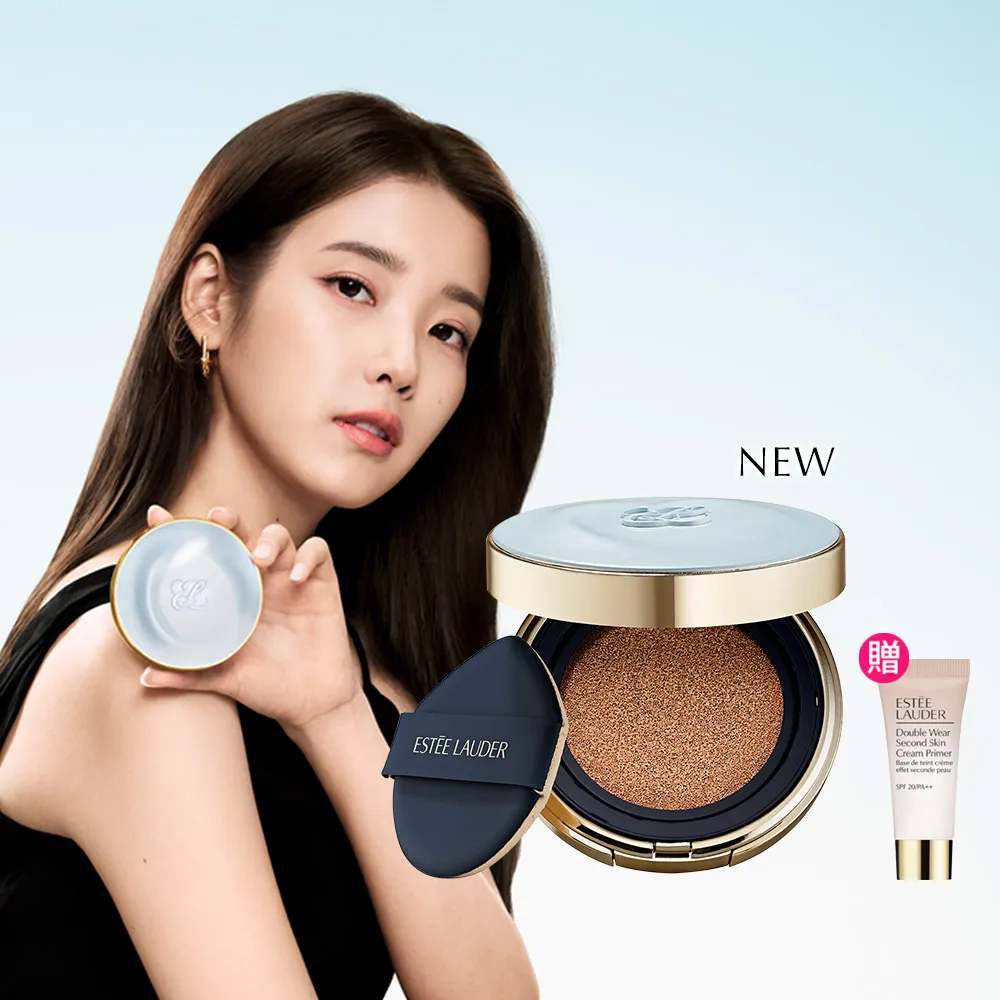 【Estee Lauder 雅詩蘭黛】全新上市 粉持久完美鎖妝氣墊粉餅SPF40/PA+++ (寶寶藍氣墊/一盒一蕊)