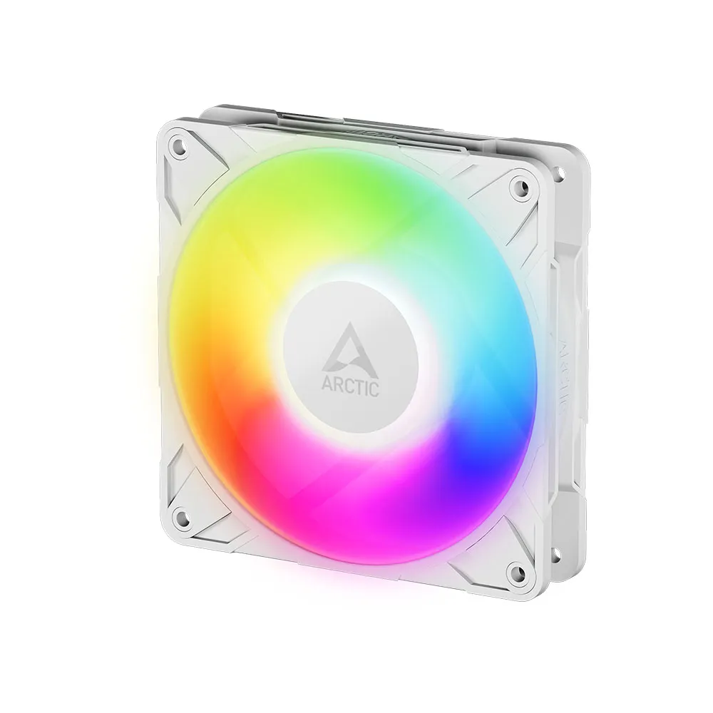 【Arctic】P12 Pro PST A-RGB 12公分高風壓共享風扇 白色(電腦風扇 散熱風扇 機殼風扇)