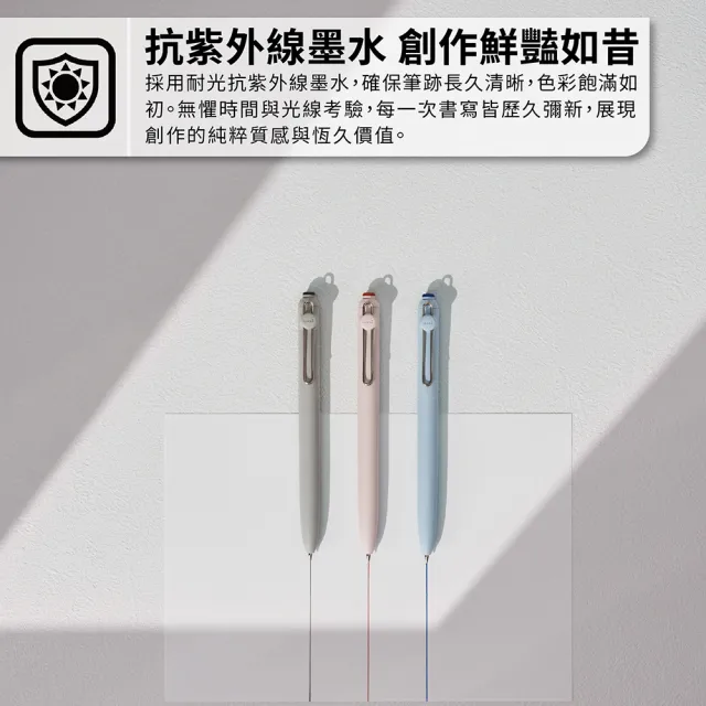 【uni】ZENTO 禪．零重力水性鋼珠筆 標準款 10入囤貨組 UBN-ZS (0.38/0.5/0.7mm)