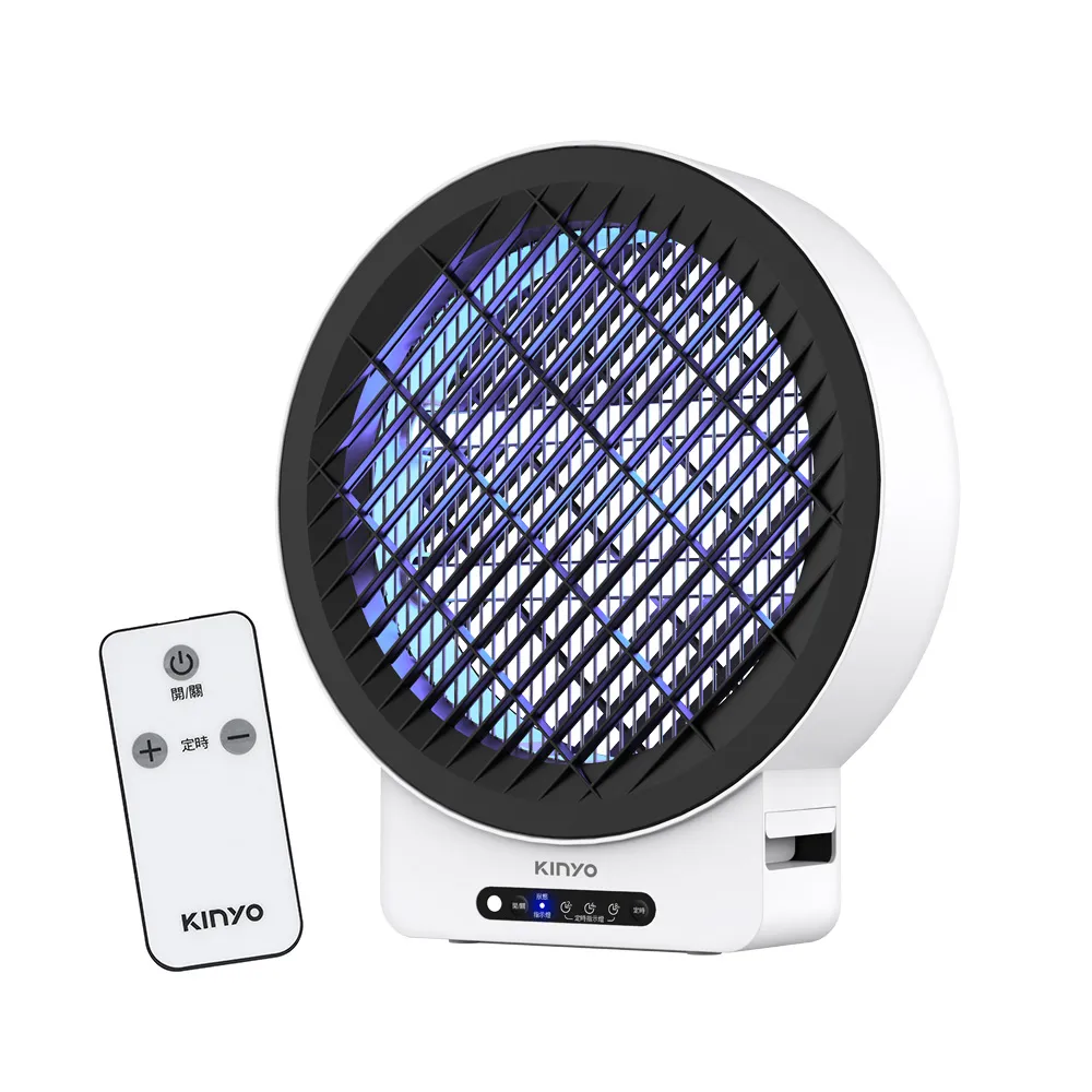 【KINYO】12W壁掛/遙控電擊式捕蚊燈 滅蚊燈 電蚊燈 防蚊(KL-6512)