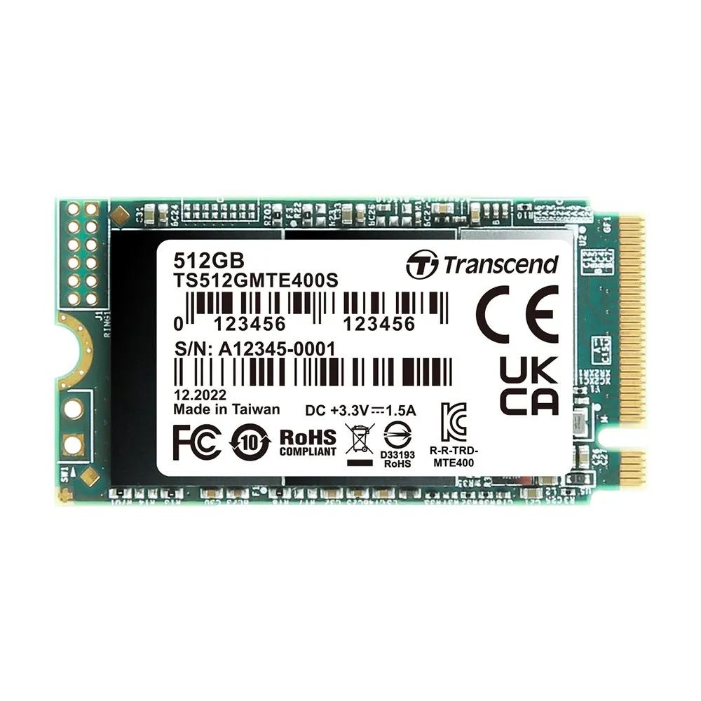 【Transcend 創見】MTE400S 512GB M.2 2242 PCIe Gen3x4 SSD固態硬碟(TS512GMTE400S 新舊包裝隨機出貨)