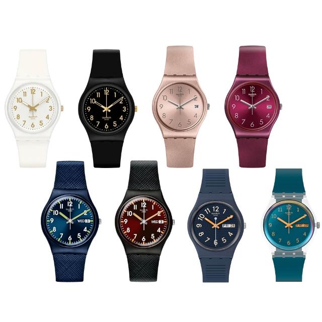 【SWATCH】精選原創系列 經典手錶/考試錶/男錶/女錶/瑞士製造/綜合賣場(錶徑 34mm)