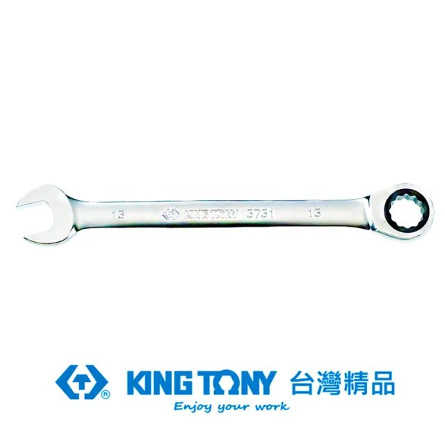 【KING TONY 金統立】專業級工具 單向快速棘輪扳手 24mm (373124MD1)