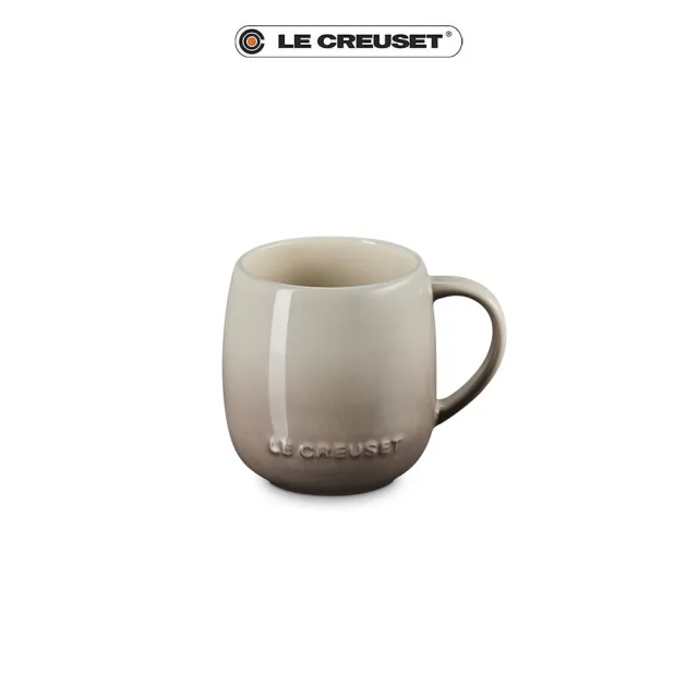 【Le Creuset】瓷器蛋蛋馬克杯380ml(含羞草黃/肉豆蔻 2色選1)