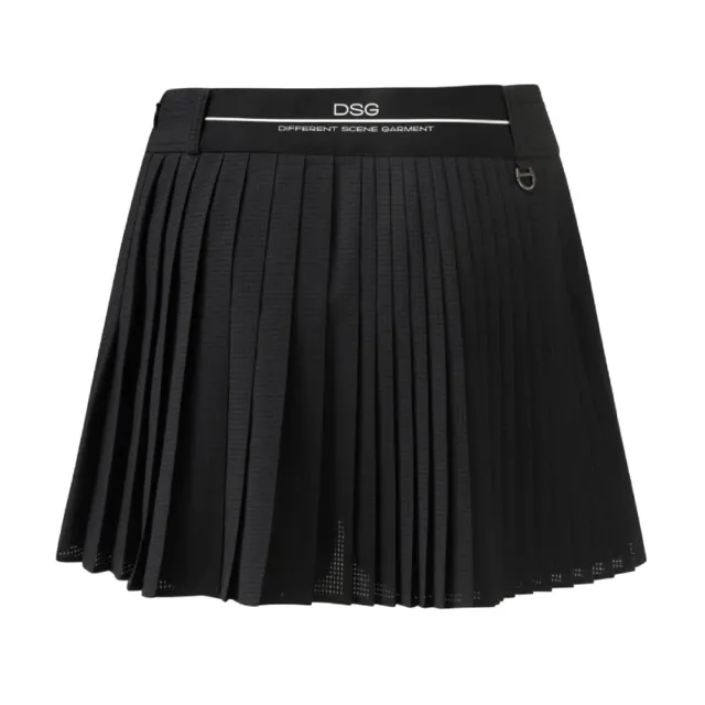 【DESCENTE】GOLF 迪桑特 AIR HOLE 女款 高爾夫短裙 透氣 輕量 百褶裙 運動裙 內附安全褲(黑/淺藍/粉)