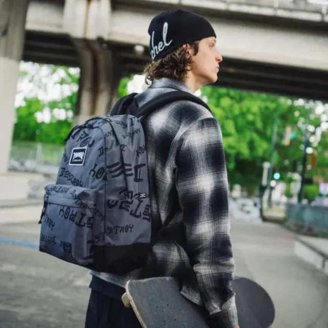 【Herschel】雙11 官方直營 Thrasher 聯名 Classic XL 30L 尼龍後背包 黑色/藍色/紅色