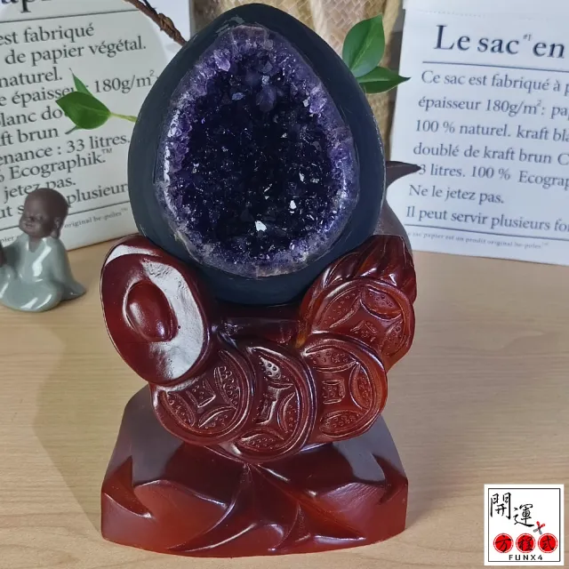 【開運方程式】紫水晶恐龍蛋特紫晶洞E03(1.65kg稀有恐龍蛋紫晶洞造財庫紫水晶洞)
