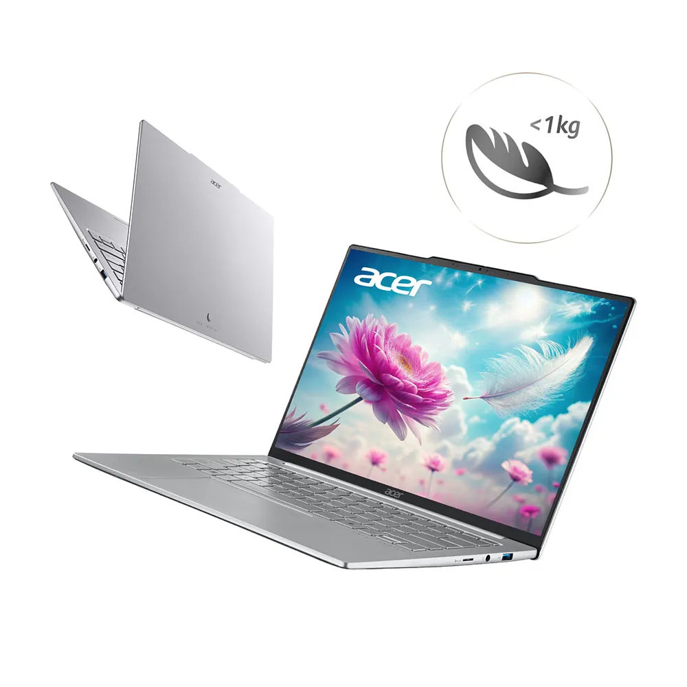 【Acer】筆電包/羅技鼠★14吋極致輕薄AI筆電-浮光銀(Swift Air/SFA14-71M-55BF/Ultra5-125H/16G/512G/W11)
