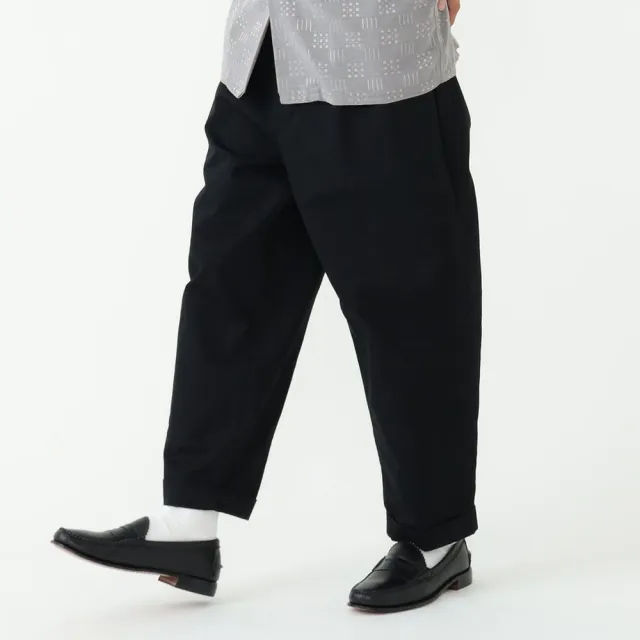 【BEAMS】官方旗艦館 BEAMS PLUS / 男裝 雙打摺 卡其 工裝褲