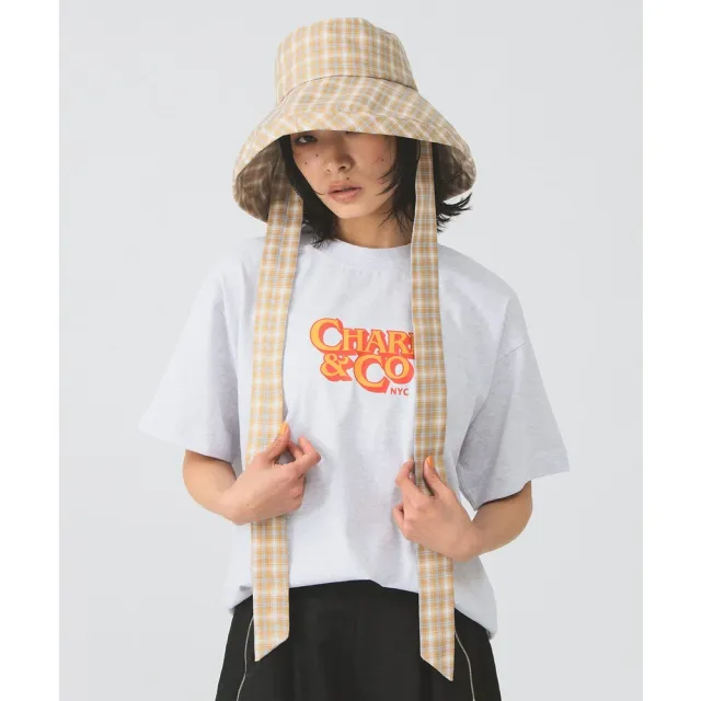 【BEAMS】官方旗艦館 Ray BEAMS / 女裝 格紋 寬帽簷 漁夫帽
