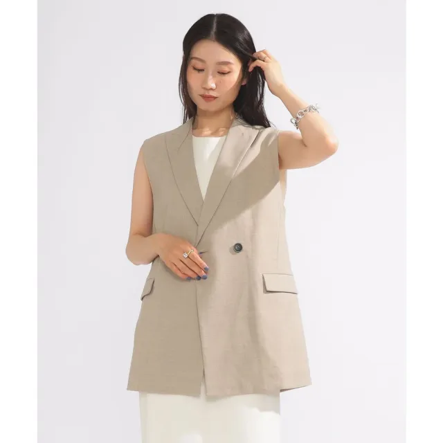 【BEAMS】官方旗艦館 Demi-Luxe BEAMS / 女裝 劍領 雙鈕釦 西裝 背心