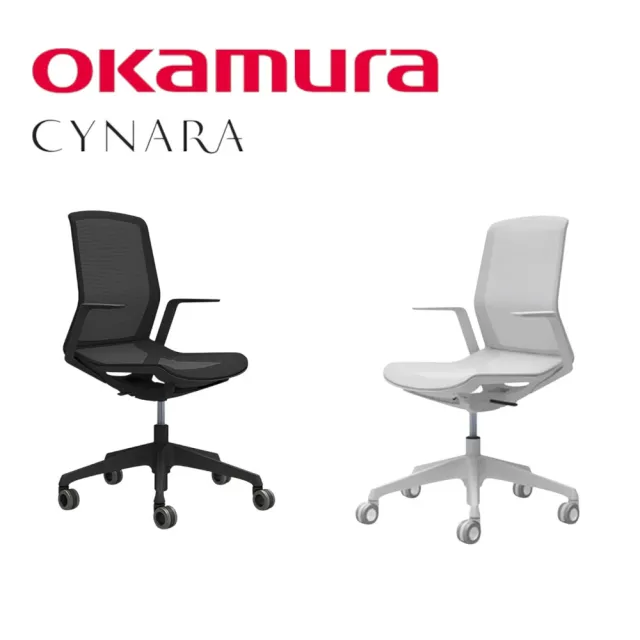 【OKAMURA】Cynara 日本原裝進口 輕巧辦公椅｜ 多色挑選 全網布 PU 輪腳 ｜ YCGlobal