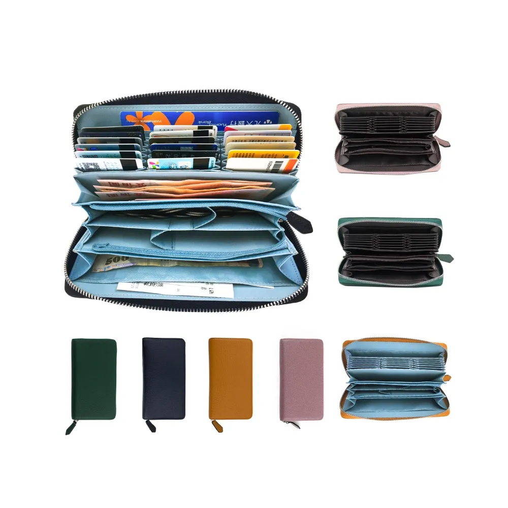 【玩皮工坊】4COIN頭層牛皮22卡位長夾 LH763 男夾女夾(5色可選)