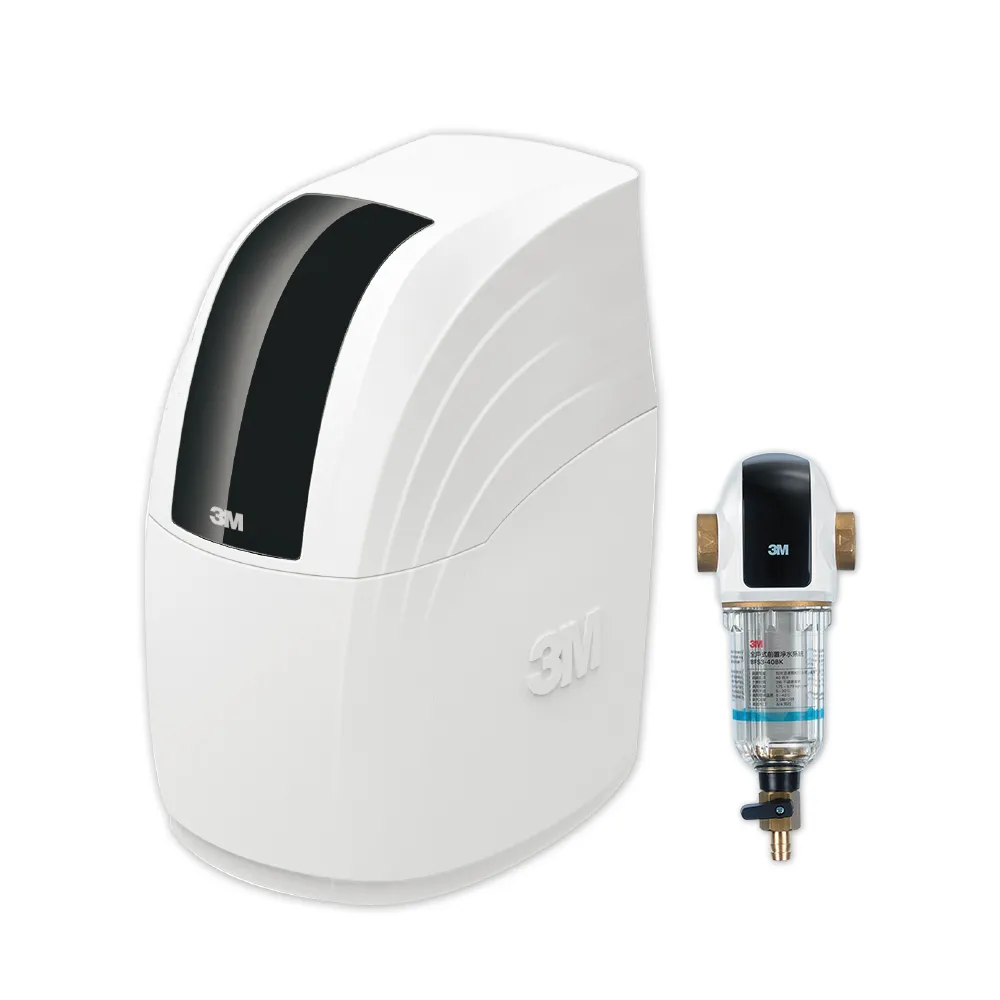 【3M】SFT-100 全屋/全戶式軟水系統/軟水機 加碼送3M BFS3-40BK前置反洗淨水系統-曜石黑