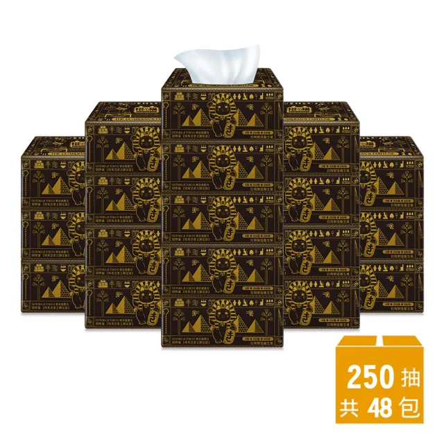 【Gotokuji Tokyo 東京豪德寺】埃及金字塔限定版抽取式衛生紙(250抽6包8袋/箱)