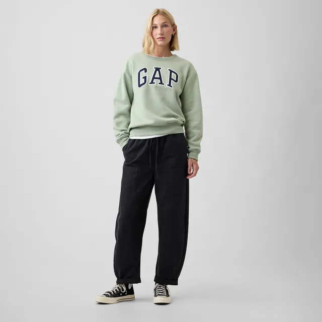 【GAP】Gap Logo 大學T-淺綠色(886092)