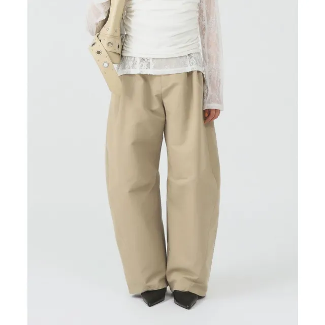 【BEAMS】官方旗艦館 Ray BEAMS / 女裝 雙打褶 錐形 CHINO 長褲