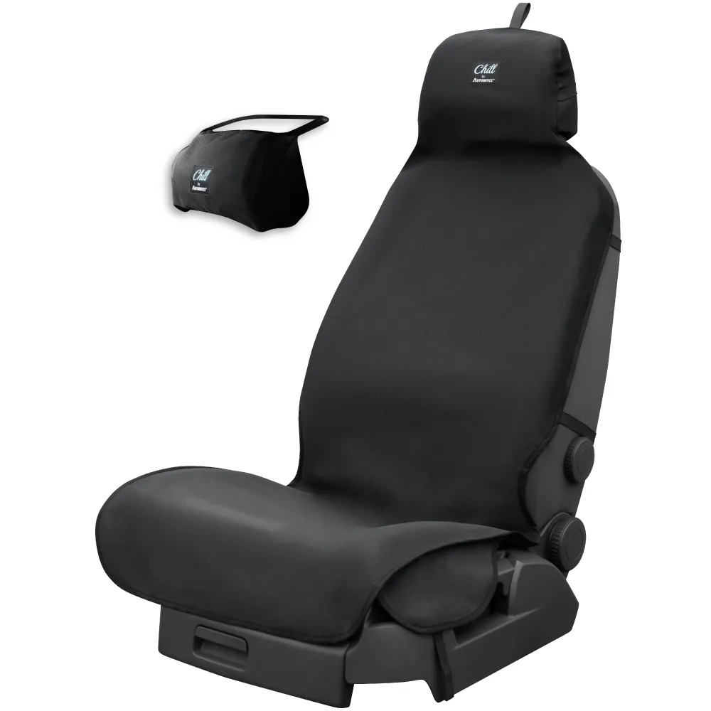 【Authentics】Chill 防水機能車椅套(前座2D 1入—台灣品牌汽車椅套 吸汗、防水、抗菌除臭、專利收納)