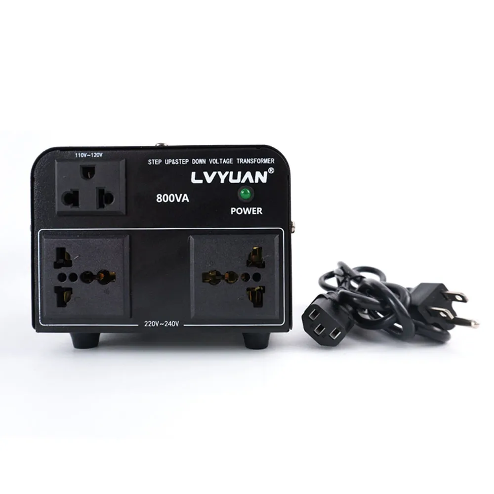變壓器 110v轉220V電源轉換器 電壓轉接頭 電器變壓器 萬用轉接插座 AT58-F(電壓切換 800W)
