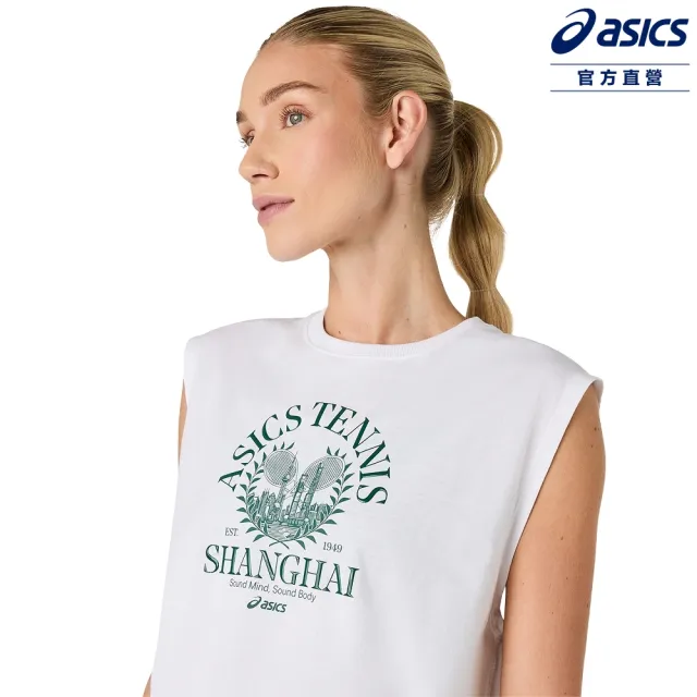 【asics 亞瑟士】背心 女款 海外版 網球上衣 2042A393-103