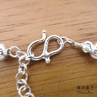 【海洋盒子】開運招財葫蘆S990純銀手鍊.附贈禮盒