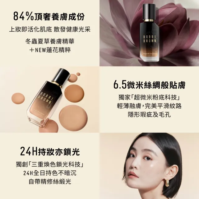 【Bobbi Brown 芭比波朗】冬蟲夏草緞光精萃粉底液30ml