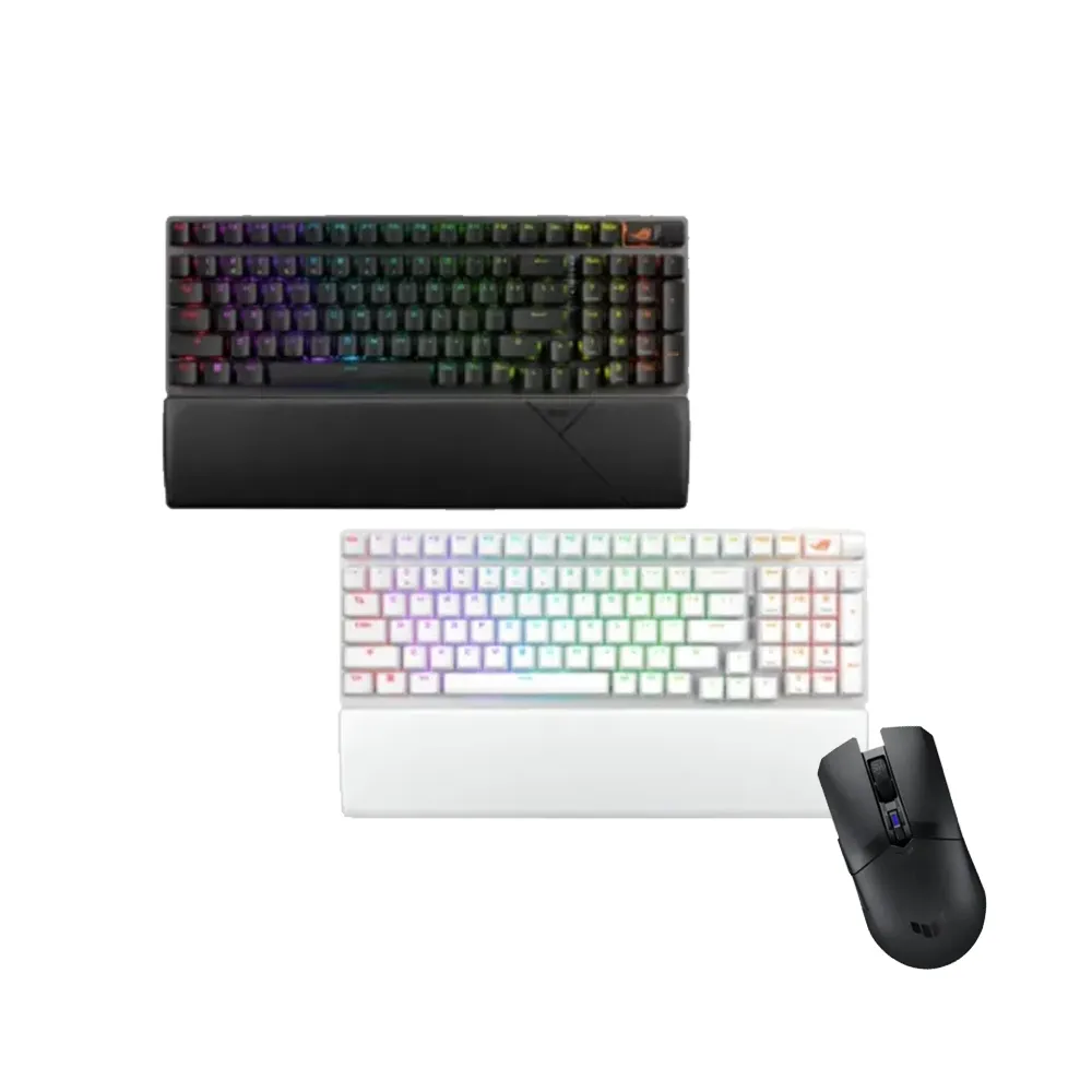 鍵鼠組★【ASUS 華碩】Strix Scope II 96 Wireless 無線機械電競鍵盤+無線滑鼠